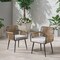 Alaterre Furniture Alburgh All-Weather Outdoor 32"H Rope Chairs with Light Gray Cushion, Set of Two AWWK01KK - alternate 5